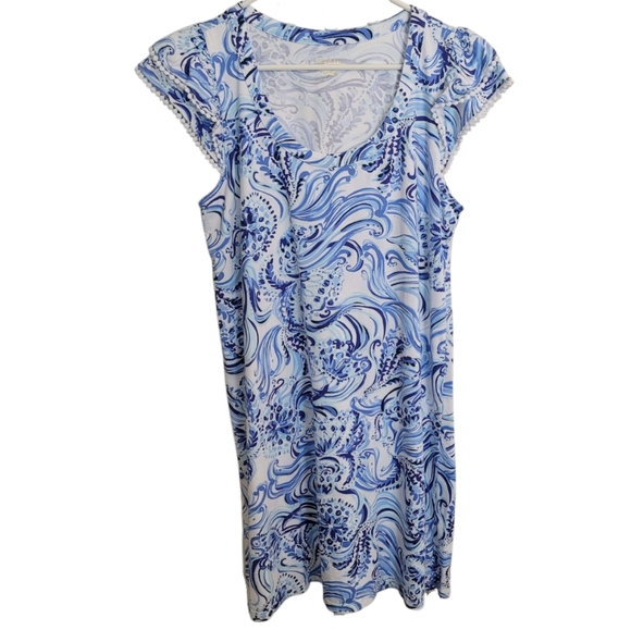 Lilly Pulitzer Bridgitte Cotton Shift Dress in Resort White Don't Be Jelly - Picture 5 of 11